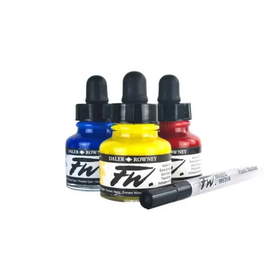 Daler-Rowney FW Acrylic Ink Starter Set {3}