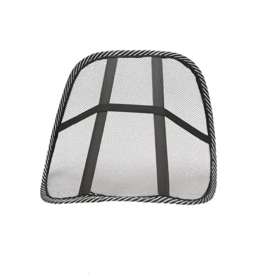 Mind Reader Black Mesh Lumbar Support Adjustable Cushion Set {10}