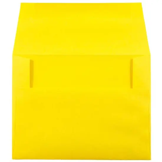 JAM Paper A2 Colored Invitation Envelopes, 50ct. Yellow {4}