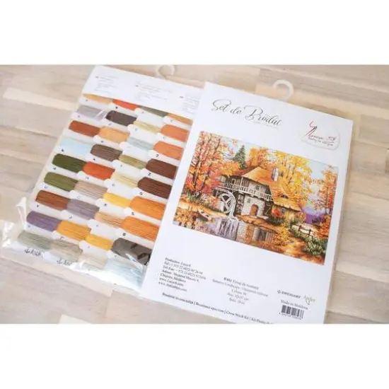Luca-S Autumn Landscape Counted Cross Stitch Kit {8}
