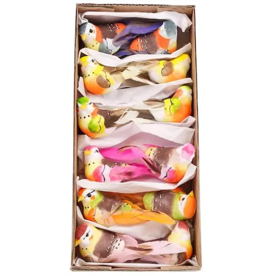 JAM Paper 3" Spring Tone Bird Floral Accessories, 12ct. {1}