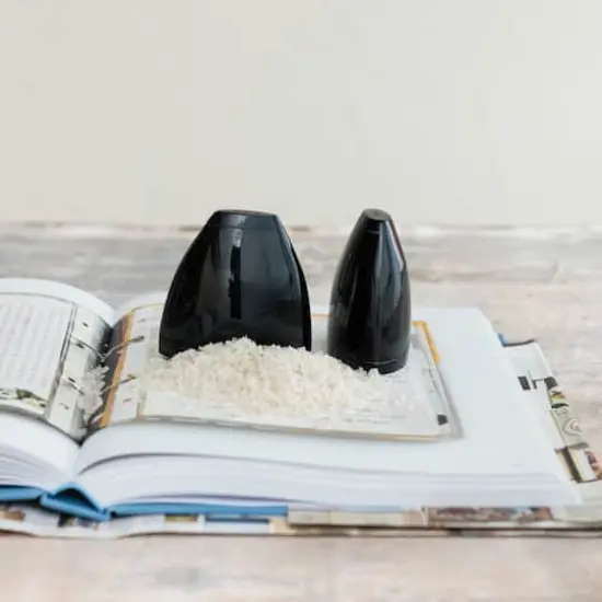 Hello Honey&reg; 3" Black Horn Salt & Pepper Shaker Set {3}