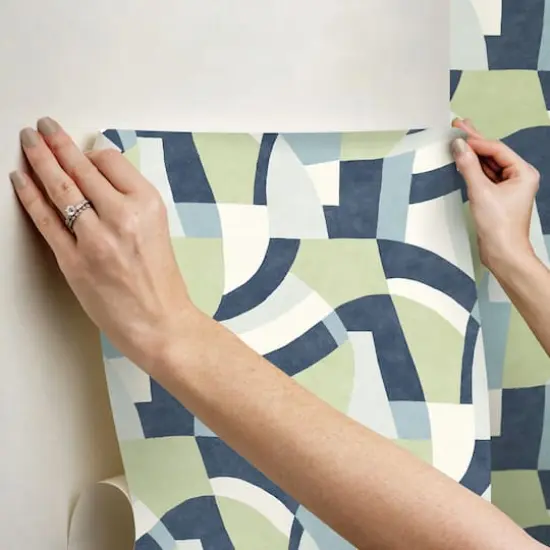 RoomMates Melbourne Peel & Stick Wallpaper Teal {7}