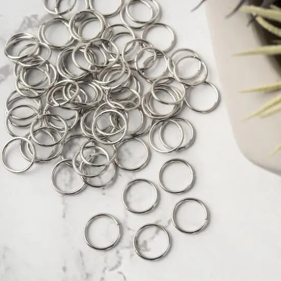 10mm Jump Rings, 75ct. by Bead Landing&trade; Stainless Steel {4}