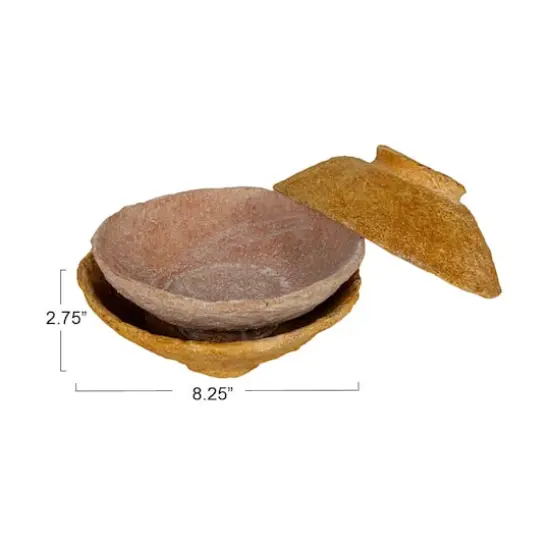 Hello Honey&reg; 8.25" Round Paper Pulp Bowl Set, 3ct. {5}