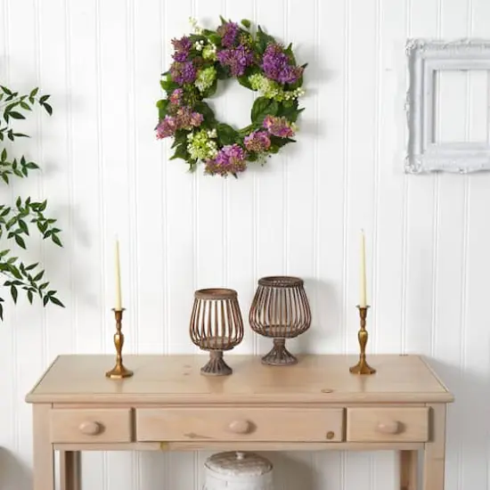 20" Purple & Green Lilac Wreath {4}