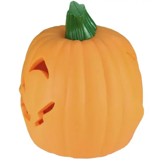 9.75" Orange Animated Double-Sided Pumpkin Halloween D&eacute;cor {4}