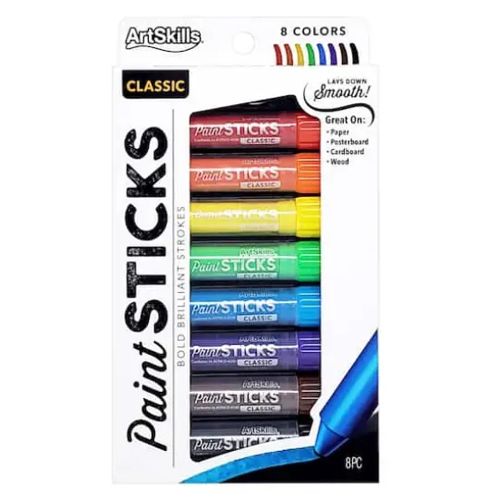 ArtSkills&reg; 8 Color Washable Paint Sticks {4}