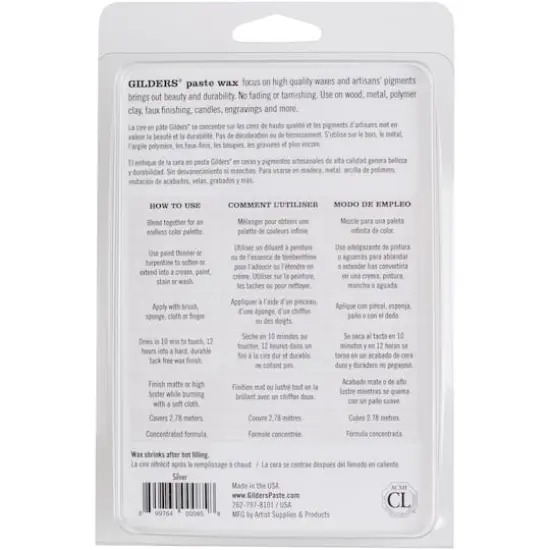 Gilders&reg; Baroque Art Paste Wax Silver {3}
