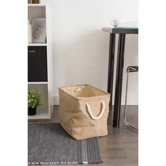 DII&reg; Large Variegated Rectangular Bin Taupe {7}