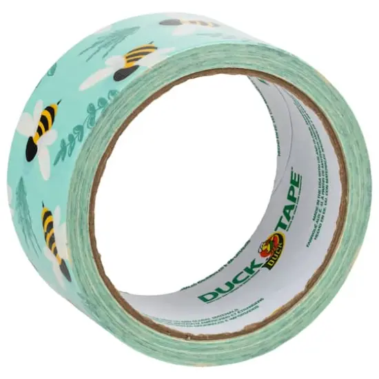 Duck Tape&reg; Blue Botanical Bees Duct Tape {5}