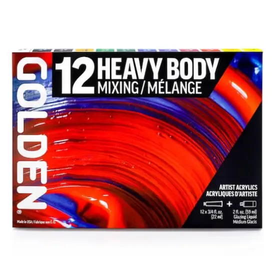 Golden&reg; Heavy Body Acrylic 12 Color Mixing Set {4}