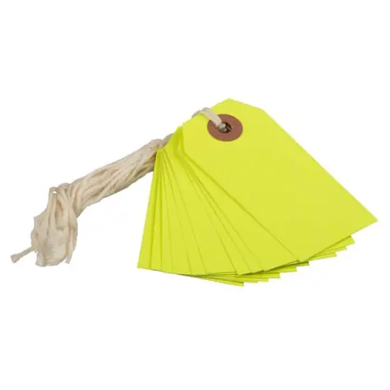 JAM Paper Gift Tags, 100ct. Neon Yellow {3}