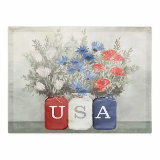 USA Mason Jars Cotton Twill Placemat {1}
