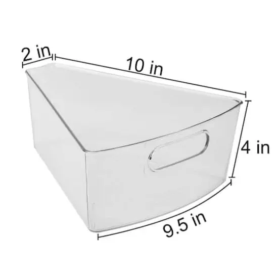 Sorbus Clear Wedge Storage Bins, 4ct. {5}