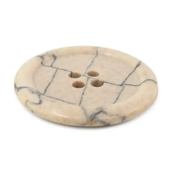 Dritz&reg; 28mm Beige-Camel Recycled Polyester Round Button, 3ct. {3}
