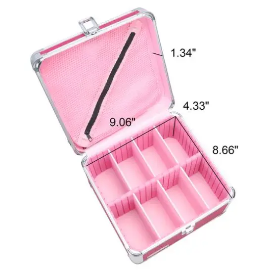 Vaultz Pink Bling Divided Storage Box {5}