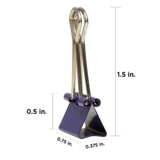 JAM Paper Small Colorful Binder Clips {5}