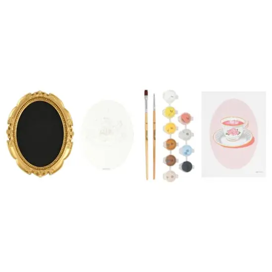 Teacup Paint-by-Number Framed Mini Kit by Artist's Loft&reg; {3}
