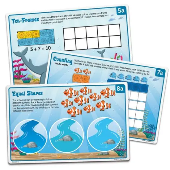 Learning Resources Mathlink Cubes Kindergarten Math Activity Set: Sea Adventures! {3}