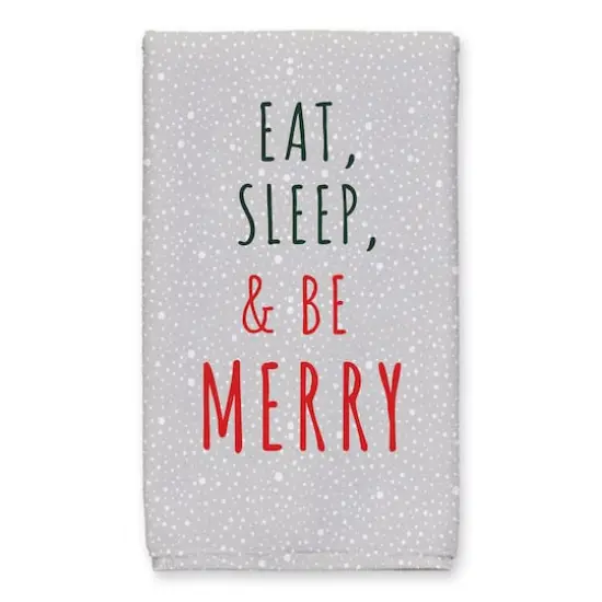 Eat Sleep Be Merry Sloth Tea Towels - Set of 2 {3}