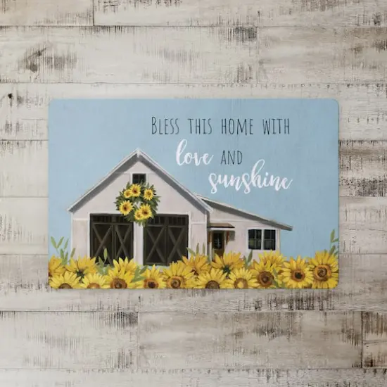 18" x 27" Sunflower House Typography Floor Mat {3}
