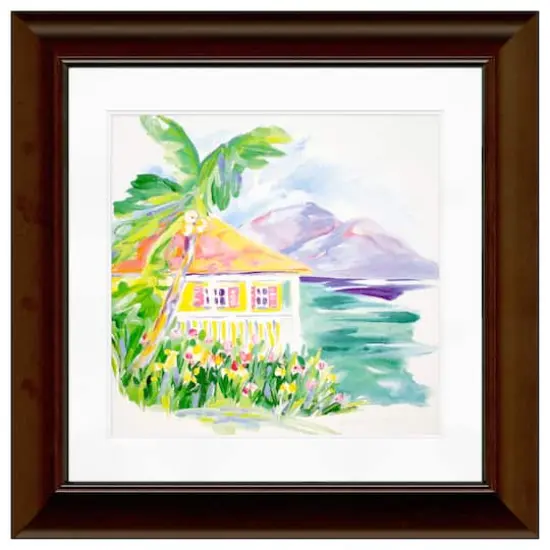 Timeless Frames&reg; Orange Caribbean Cottage Framed Wall Art {1}