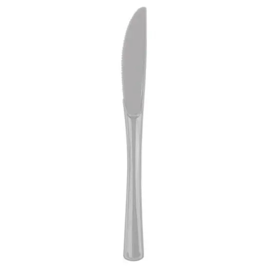 JAM Paper Premium Utensils Plastic Knives Party Pack, 48ct. Silver {1}