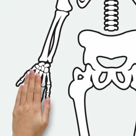 RoomMates Glow In The Dark Skeleton Peel & Stick Giant Decals {6}