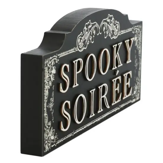 11" Spooky Soir&eacute;e Block Tabletop D&eacute;cor by Ashland&reg; {4}