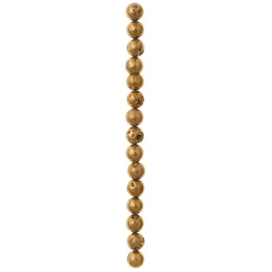 Gold Agate Round Beads, 10mm by Bead Landing&trade; {4}