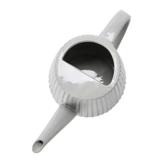 Hello Honey&reg; 5" Quart Stoneware Watering Can with Reactive Glaze Finish {5}