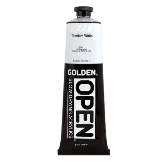 Golden&reg; OPEN&trade; Slow-Drying Acrylics, 5oz. Titanium White {1}
