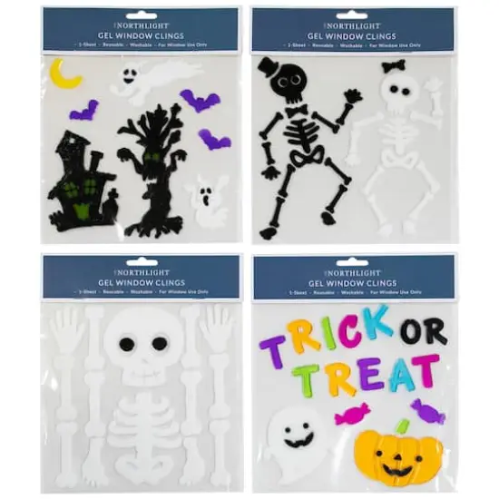 Double Sided Halloween Gel Window Clings, 4ct. {1}