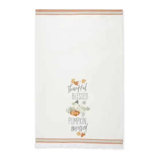 DII&reg; Autumn Pumpkins Printed Dishtowel Set {5}