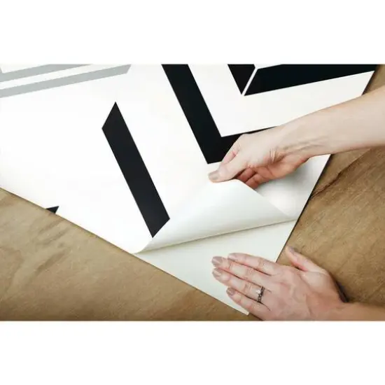 RoomMates Chevron Stripe Peel & Stick Wallpaper Black and Gray {9}