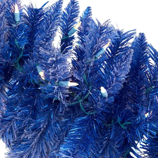 6ft. LED Blue Christmas Garland {3}