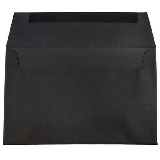 JAM Paper A8 Black Linen Passport Invitation Envelopes {3}