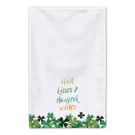 Irish Kisses Shamrock Wishes Tea Towel Set of 2 {5}