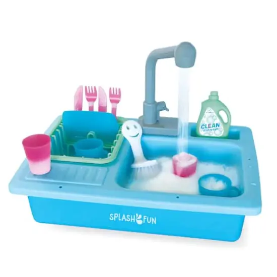 The Bubble Factory SPLASHFUN Wash-up Kitchen Sink Play Set {21}