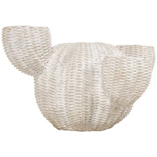 Cream Resin Cactus Textured Planter {7}