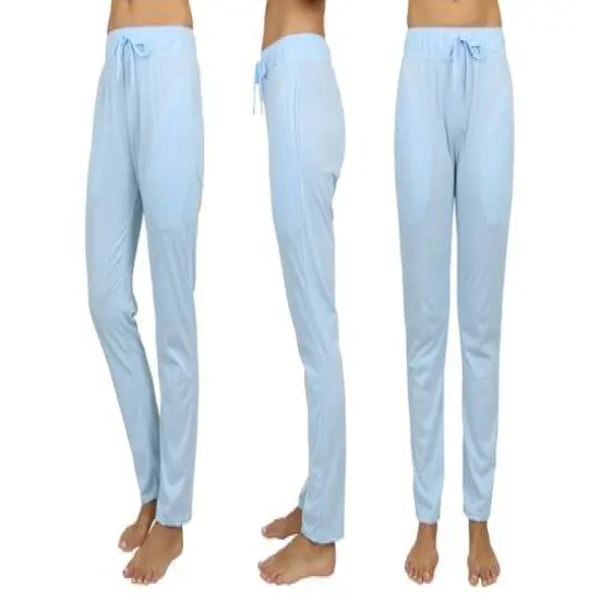 Galaxy by Harvic Women's Loose Fit Classic Lounge Pants Blue {1}