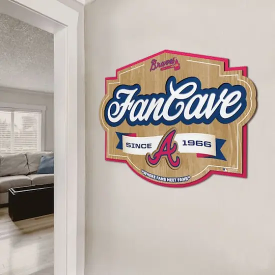 MLB Fan Cave Sign Atlanta Braves {5}