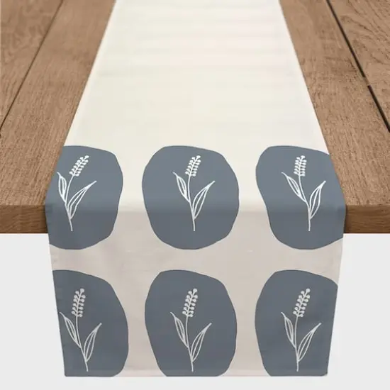 90" Wheat Branch BlobPoly Twill Table Runner {3}