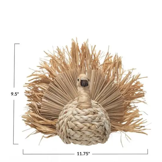 Hello Honey&reg; 11.75" Brown Autumnal Corn Husk Turkey D&eacute;cor {4}