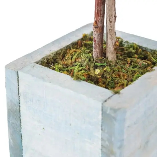 19" Pastel Colors Spring Floral Cone Tree {5}