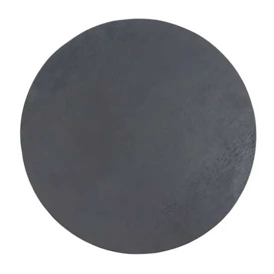 Hello Honey&reg; 15" Black Round Mango Wood Pedestal {8}