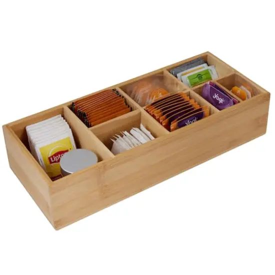 Kitchen Details 8-Compartment Bamboo Caddy {3}