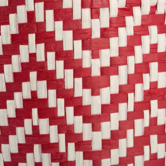 DII&reg; 20" Chevron Print Woven Paper Storage Bin Rust {4}