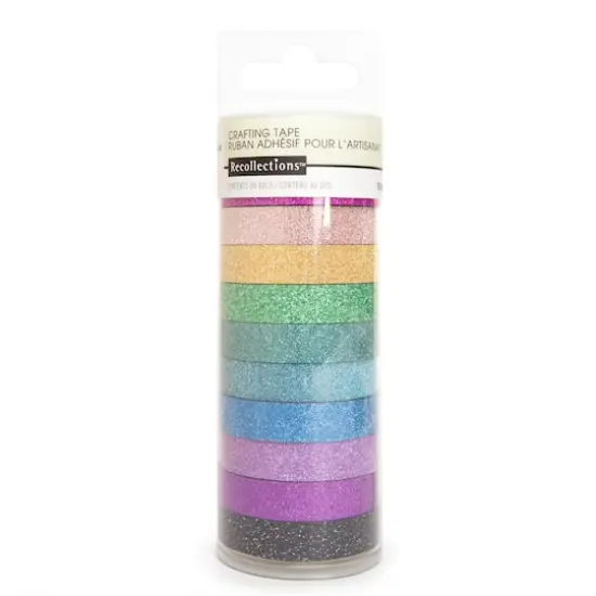 Narrow Glitter Crafting Tape Set by Recollections&trade; {4}